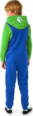 Produktbild von Luigi Onesie Kostüm Overall Faschingskostüm Kinder Kindergröße: 110-128
