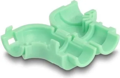 Productafbeelding van Delock kabelklemmen voor het afbuigen van kabels, 8 stuks, groen