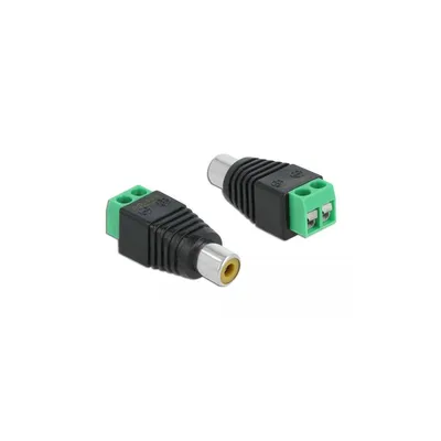 Imagen del producto de Delock 65418 DELOCK Adapter Terminalblock 2Pin -> Cinch Buchse