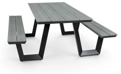 Produktbild von Picknicktisch Coffee Bay | Grau | Aluminium & Polywood