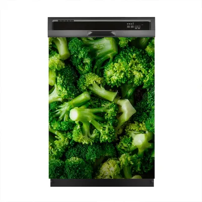 Produktbild von Magnete Dekorative 60x80 cm Küche Magnetmatte Spülmaschine - grün Brokkoli Gemüse