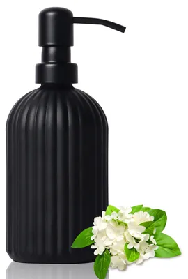 Produktbild von Handseifenspender, 400 ml, schwarz, für Badezimmer