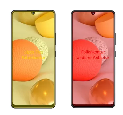 Obrázok produktu pre 3x ochranná fólia pre Samsung Galaxy A42, 100% pokrytie displeja, dipos Flex