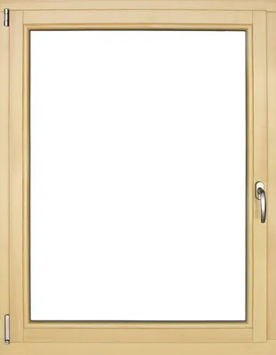Produktbild von Holzfenster Kiefer lackiert 480x630 mm DIN Links
