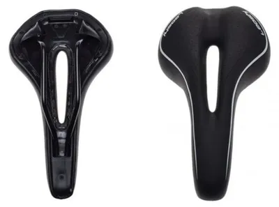 Produktbild von Leoshi MTB Trekking Fahrradsattel mit Komfortöffnung schwarz