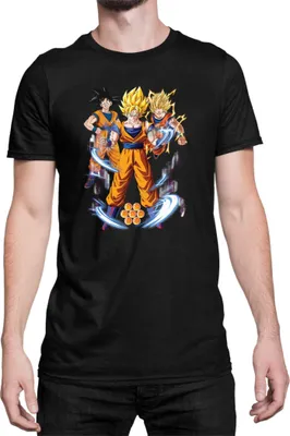 Immagine prodotto di Maglietta da uomo Dragon Anime Manga Ball Z Goku 01, Man L , Noir