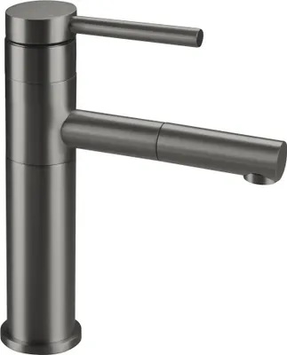 Immagine prodotto di Rubinetto per lavabo, con bocca estraibile - titanio