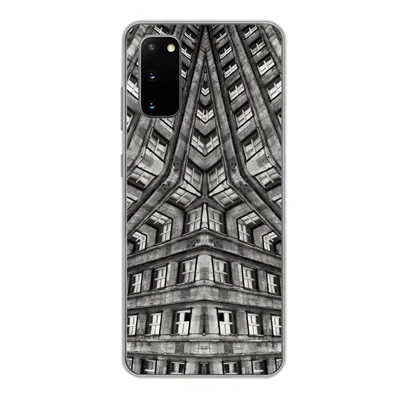Produktbild von MuchoWow® Handyhülle Schutzhülle Hülle für Samsung Galaxy S20 Kunst - Schwarz - Weiß - Psychedelisch Silikon Softcase Handy Hülle - Bild