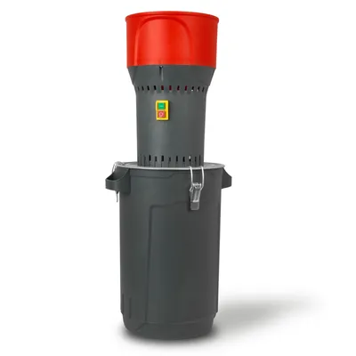 Produktbild von EBERTH Elektrische Getreidemühle mit 25L Eimer, 1000 Watt Elektromotor, 6L Einfülltrichter, 300 kg/h, Schrotmühle mit Edelstahlklinge, fünf Siebe inkl