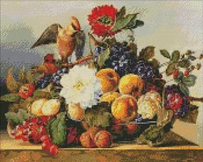 Zdjęcie produktu dla Diamentowa mozaika - Jemiołuszka obiad 40x50cm