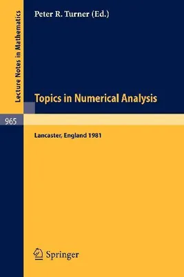Produktbild von Topics in Numerical Analysis