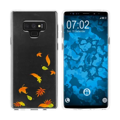 Produktbild von PhoneNatic Case kompatibel mit Samsung Galaxy Note 9 Silikon-Hülle Herbst Blätter/Leaves M1