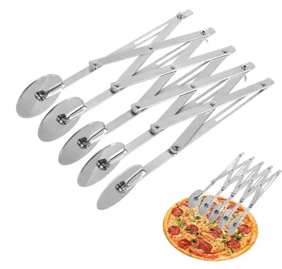 Imagen del producto de Cortador de masa de acero inoxidable con 5 ruedas