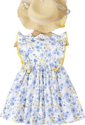 Productafbeelding van Lumoras Jurk Meisjes Blauw 5-6Y