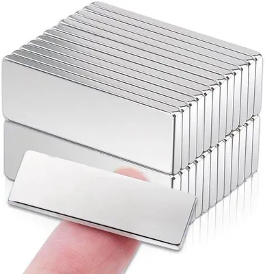 Produktbild von Starke Neodym Magnete 30x10x2mm, Extra stark, Für Kühlschrank, Whiteboard, Pinnwand