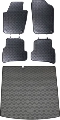 Produktbild von Gummi Fußmatten + Kofferraumwanne Set für Skoda Fabia 3 Kombi, Bj. 2014-