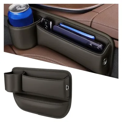 Image de Organisateur de siège de voiture en simili cuir pour smartphone et clés