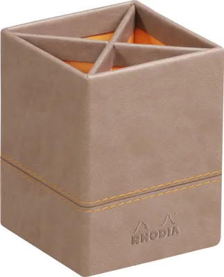 Produktbild von Rhodia 318814C, Graubraun, Kunstleder, 80 mm, 80 mm, 110 mm, 1 Stück(e)