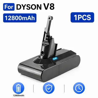 Image de Batterie de remplacement V8 - Batterie lithium-ion pour aspirateur 21,6V - 12800mAh, haute capacité - Compatible avec les modèles V8 Absolute, Fluffy, Animal, Motorhead SV10 - 1 pièce