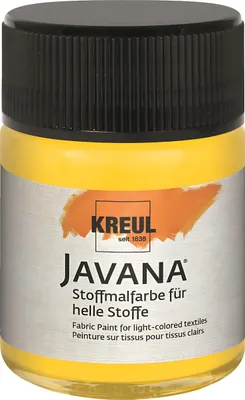 Produktbild von KREUL Javana Stoffmalfarbe für helle Stoffe Goldgelb 50 ml