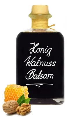 Zdjęcie produktu dla Ocet balsamiczny z orzechów włoskich Honig – specjalność, 1 litr. Balsamiczny, orzechowy i delikatny smak! Zawartość kwasów: 5%