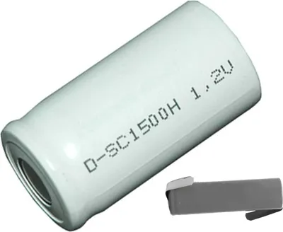 Produktbild von Mexcel Akku Sub-C 1,2V / 1500mAh NS1500SCH Hochtemperatur Ltfahne Z