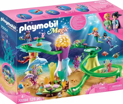 Produktbild von PLAYMOBIL Korallenpavillon mit Leuchtkuppel, 70094