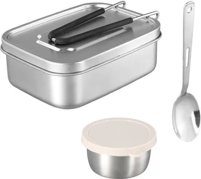 Image de Boîte à lunch en acier - sûre et incassable - pièce unique - 1 200 ml