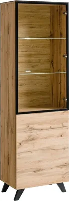 Produktbild von Meublorama DS-AM-THIN-WT TH WSW-*2C/56KG, 2 Tür(en), 3 Regale, Braun, Mitteldichte Faserplatte (MDF), 2 Jahr(e), 600 mm