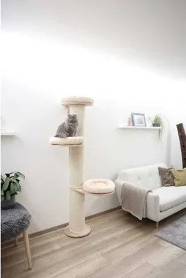 Obrázok produktu pre Kerbl Kratzbaum Dolomit Tower (Farbe beige, Höhe 187 cm, Durchmesser 22 cm)