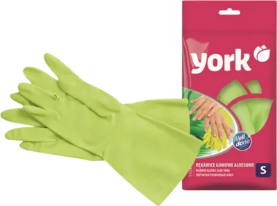 Produktbild von Aloe vera Gummihandschuhe S (1 Paar) YORK - CLEAN HOUSE