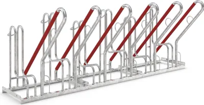 Produktbild von Fahrradständer mit Anlehnbügel 4506 | 6 Räder einseitig | RA 350mm