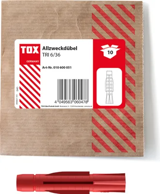 Produktbild von Tox-Dübel-Technik TRI 6/36 Universaldübel 6 x 36 mm 10 St.