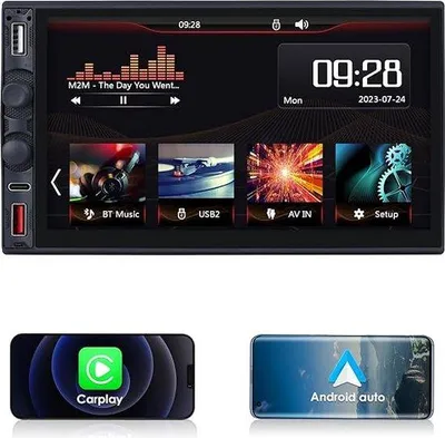 Obrázek produktu pro USB adaptér pro přehrávání hudby z telefonu a navigaci v autě, bezdrátové připojení, ovládání handsfree