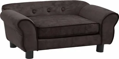 Obrázek produktu pro vidaXL Pohovka pro psy hnědá 72x45x30 cm plyšová