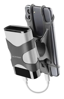 Produktbild von NEWRBAN Handy Lenkradhalterung mit Powerbank Case Black (60430)