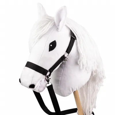 Produktbild von Steckenpferd Weiß Hobby Horse mit Halfter Zügel Steckenpferd für Sport