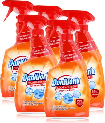 Produktbild von DanKlorix Küchen-Reiniger 750ml - Mit Aktiv-Chlor (5er Pack)
