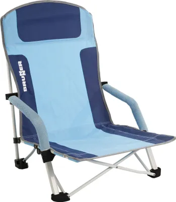 Produktbild von BRUNNER Strandstuhl Bula klappbar Aluminium blau/hellblau Sitzhöhe 31 cm