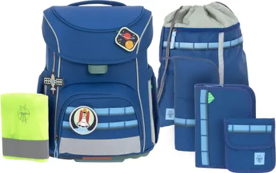 Produktbild von Lässig School Set Slim Unique dark blue 7-teilig Schulranzenset