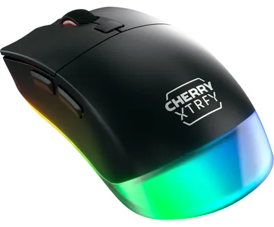 Zdjęcie produktu dla CHERRY XTRFY M50 Wireless, Po prawej stronie, Optyczny, RF Wireless + Bluetooth + USB Type-C, 12000 DPI, Czarny