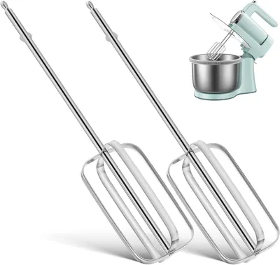 Produktbild von 2-teiliges Set Rührbesenaufsätze für Handmixer aus Edelstahl