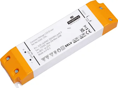 Produktbild von Snappy SS60-12VL – LED Netzteil 12V DC, 60W, Konstantspannung, IP20, PFC ≥ 0,9,