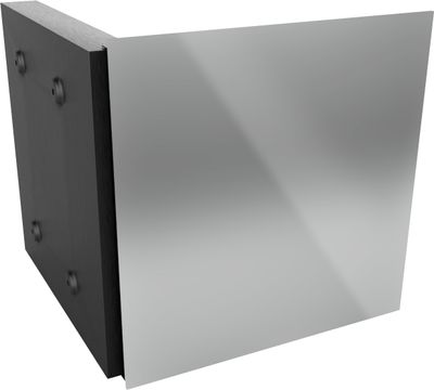 ALLboards Schlüsselkasten Spiegel Magnetisch Glas Glasboard Magnettafel Memoboard - 30x30x4,7cm,50 Haken, Neodym-Magnete Schlüsselschrank Schlüsselbox Silber Silver