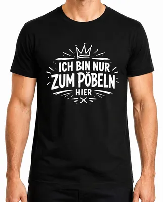 Imagen del producto de Camiseta para hombre, color , talla L, con la frase: "Solo estoy aquí para molestar. Frase divertida, sarcástica"