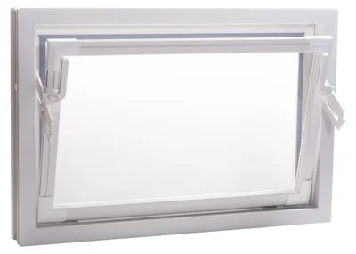 Produktbild von ACO 60cm Nebenraumfenster Kippfenster Einfachglas Fenster weiß Kellerfenster,Größe:60 x 40 cm