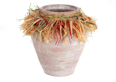 Produktbild von HBX natural living Vase Boho rosa Keramik Dekoration 26cm
