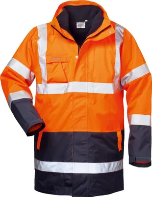 Imagen del producto de PARKA DE SEGURIDAD TRAVIS 4 en 1, color naranja/azul marino, tallas 6 a XXXXL (70/72)