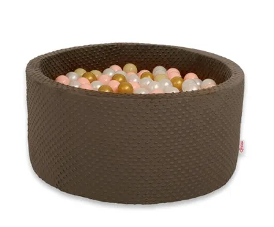 Immagine prodotto di Piscina asciutta in viscosa H-40 cm con palline 200 pz - cioccolato