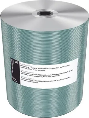 Zdjęcie produktu dla MediaRange MRPL508-C, 52x, CD-R, 700 MB, Pudełko CD/DVD cakebox, 100 szt.